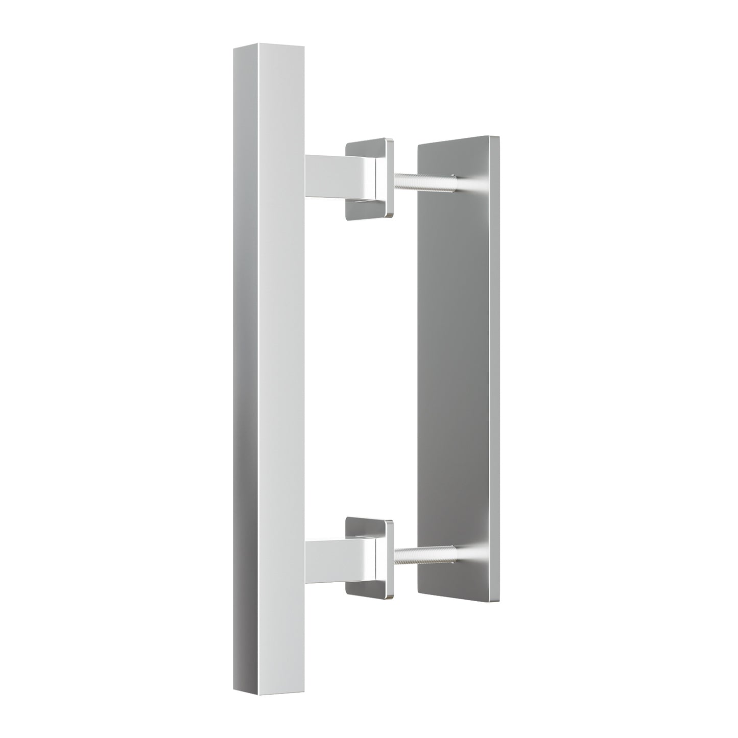 Barn Door Handles 12'' Stainless Steel Sliding Door Pull Flush Handle Double Sided Square Brushed Finish Heavy Duty