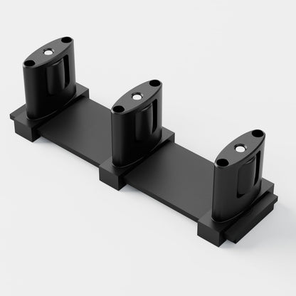 Sliding Closet Door Floor Guide Barn Door Bottom Guides for Bypass Double Door Floor Mount, Update Adjustable 3-Rollers Black