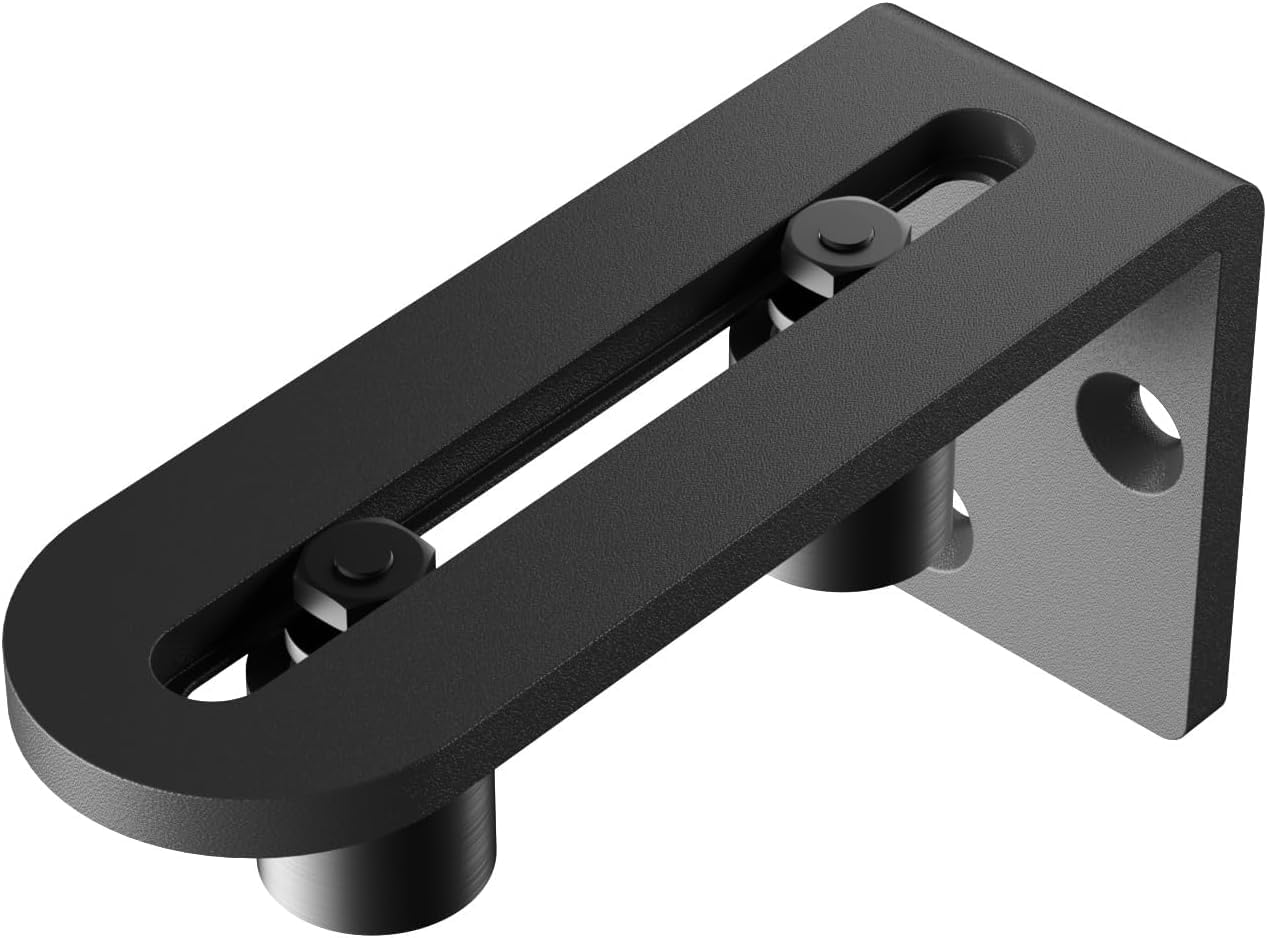 Sliding Barn Door Bottom Floor Guide Wall Mounted Roller Guides Ball Bearings Adjustable Stay Roller Black