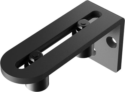 Sliding Barn Door Bottom Floor Guide Wall Mounted Roller Guides Ball Bearings Adjustable Stay Roller Black