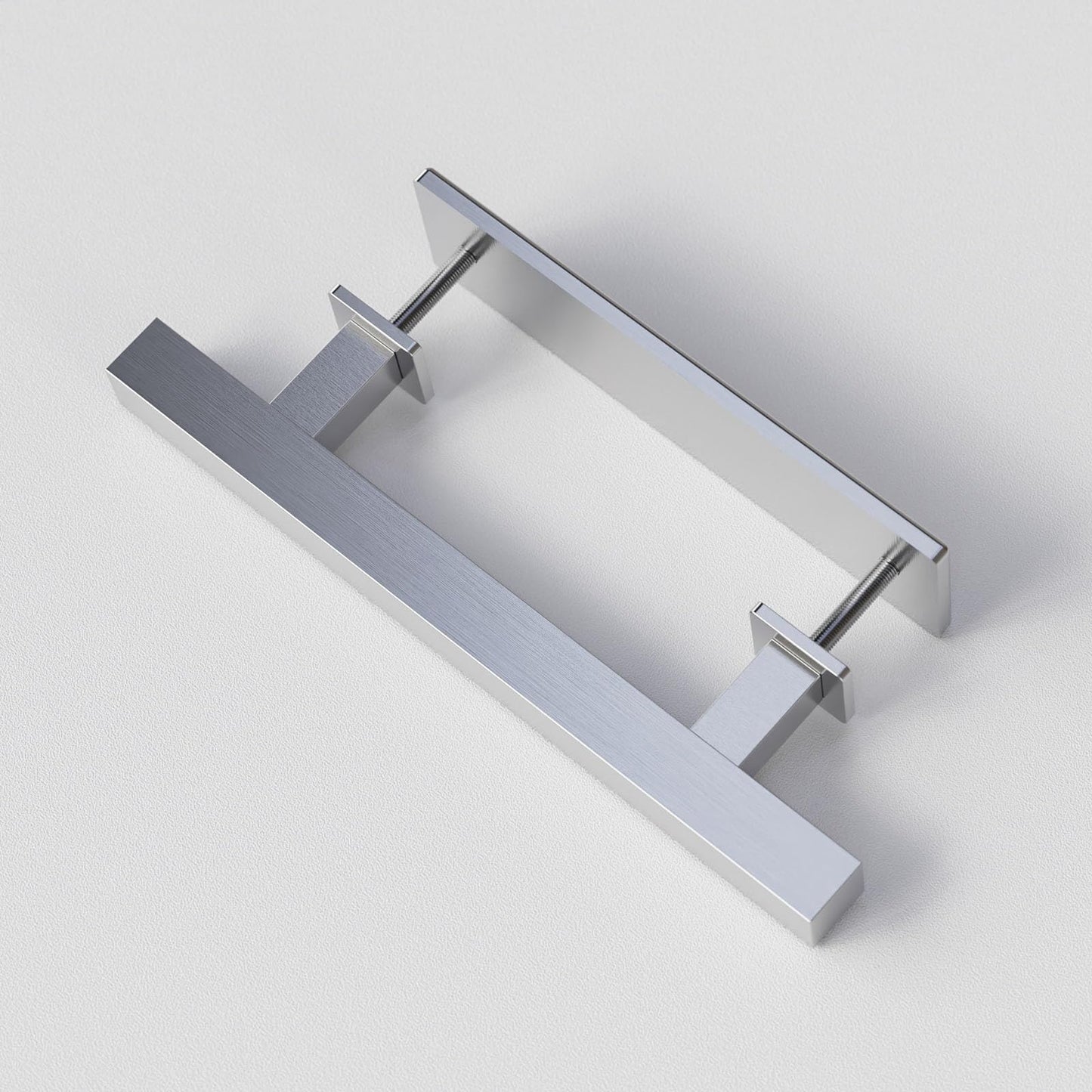 Barn Door Handles 10'' Stainless Steel Sliding Door Pull Flush Handle Double Sided Square Brushed Finish Heavy Duty