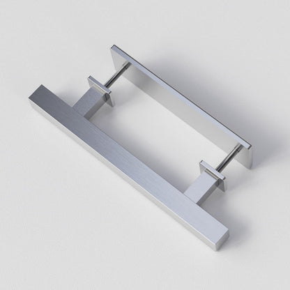 Barn Door Handles 10'' Stainless Steel Sliding Door Pull Flush Handle Double Sided Square Brushed Finish Heavy Duty