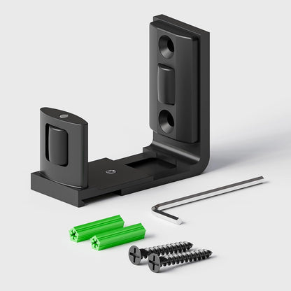 Sliding Barn Door Floor Guide Bottom Adjustable Roller Guides Wall Mounted Black