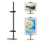Tabletop Easel Stand Adjustable Picture Frame Holder for Display 30" H Metal for Art, Canvas, Signs, Poster or Photos-Black