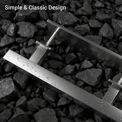 Barn Door Handles 12'' Stainless Steel Sliding Door Pull Flush Handle Double Sided Square Brushed Finish Heavy Duty